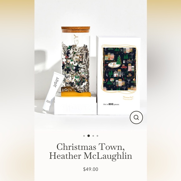 NWT Jiggy Puzzles Christmas Town by Artist Heather McLaughlin - Picture 1 of 5